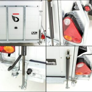 Debon Kofferanhänger Roadster C700 179×378 Höhe:201cm 2,6t, Alu, Polybug, Tür, olivgrün-Neu – Bild 13