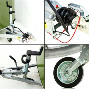 Debon Kofferanhänger Roadster C700 179×378 Höhe:201cm 2,6t, Alu, Polybug, Tür, olivgrün-Neu – Bild 15