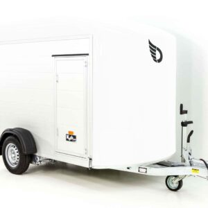 Debon Kofferanhänger C400 164x315cm H:200cm 1,3t, Alu, Polybug, Tür, weiß-Neu – Bild 3