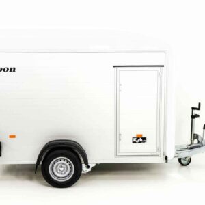 Debon Kofferanhänger C400 164x315cm H:200cm 1,3t, Alu, Polybug, Tür, weiß-Neu – Bild 4