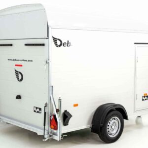 Debon Kofferanhänger C400 164x315cm H:200cm 1,3t, Alu, Polybug, Tür, weiß-Neu – Bild 5