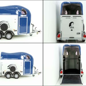 Cheval Liberte Pferdeanhänger GOLD One 1,5er, Pullman-Fahrwerk, blau-Neu – Bild 10
