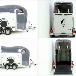 Cheval Liberte Pferdeanhänger GOLD One 1,5er, Pullman-Fahrwerk, grau-Neu – Bild 10