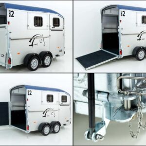 Cheval Liberte Pferdeanhänger MAXI 2, blau-Neu – Bild 10