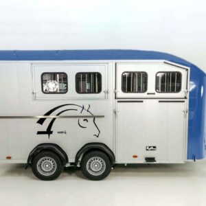 Cheval Liberte Pferdeanhänger Maxi 4, 4 Pferde, Pullman-Fahrwerk, 100km/h, blau-Neu – Bild 3