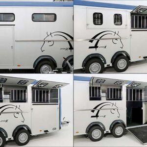 Cheval Liberte Pferdeanhänger Maxi 4, 4 Pferde, Pullman-Fahrwerk, 100km/h, blau-Neu – Bild 7