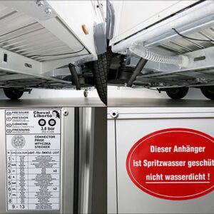 Cheval Liberte Pferdeanhänger Maxi 4, 4 Pferde, Pullman-Fahrwerk, 100km/h, blau-Neu – Bild 12