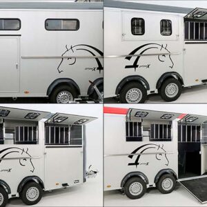Cheval Liberte Pferdeanhänger Maxi 4, 4 Pferde, Pullman-Fahrwerk, 100km/h, grau-Neu – Bild 7