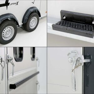 Cheval Liberte Pferdeanhänger Maxi 4, 4 Pferde, Pullman-Fahrwerk, 100km/h, grau-Neu – Bild 14