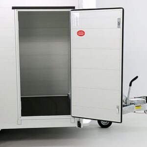 Debon Kofferanhänger C300 148x295cm H:190cm 1,3t, Alu, Polybug, Tür, weiß-Neu – Bild 10