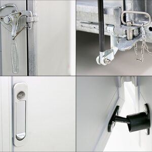 Debon Kofferanhänger C300 148x295cm H:190cm 1,3t, Alu, Polybug, Tür, weiß-Neu – Bild 14