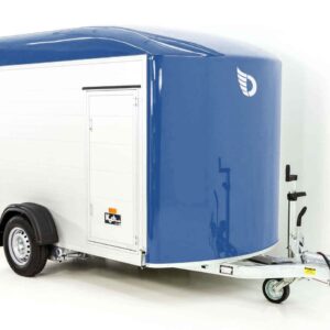 Debon Kofferanhänger C400 164x315cm H:200cm 1,3t, Alu, Polybug, Tür, blau-Neu – Bild 3