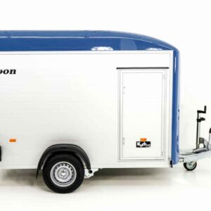 Debon Kofferanhänger C400 164x315cm H:200cm 1,3t, Alu, Polybug, Tür, blau-Neu – Bild 4