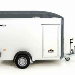 Debon Kofferanhänger C400 164x315cm H:200cm 1,3t, Alu, Polybug, Tür, grau-Neu – Bild 4