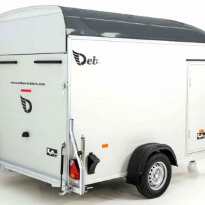 Debon Kofferanhänger C400 164x315cm H:200cm 1,3t, Alu, Polybug, Tür, grau-Neu – Bild 5
