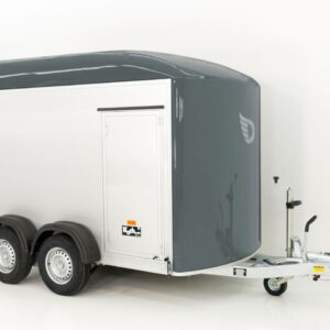 Debon Kofferanhänger C500 164x300cm H:200cm 2,0t, Alu, Polybug, Tür, grau-Neu – Bild 5
