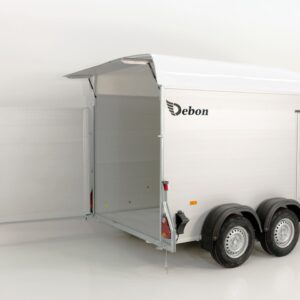 Debon Kofferanhänger C500 164x300cm H:200cm 2,0t, Alu, Polybug, Tür, weiß-Neu – Bild 1