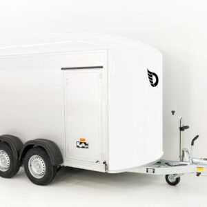 Debon Kofferanhänger C500 164x300cm H:200cm 2,6t, Alu, Polybug, Tür, weiß-Neu – Bild 5