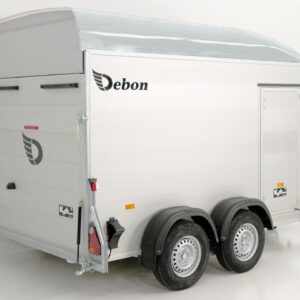 Debon Kofferanhänger C500 164x300cm H:200cm 2,0t, Alu, Polybug, Tür-Neu – Bild 3
