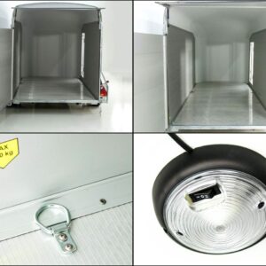 Debon Kofferanhänger Roadster C700 179×378 Höhe:201cm 2,6t, Alu, Polybug, Tür, grau-Neu – Bild 12