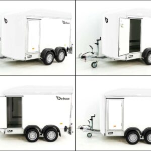 Debon Kofferanhänger C500 Sandwich 164x300cm H:200cm 2,0t-Alu-Polybug-Tür-weiß-Neu – Bild 11