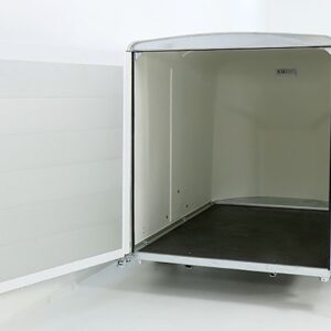 Debon Kofferanhänger Cargo 1300 Vollpoly 150x290cm H:160cm, Tür, weiß-Neu – Bild 3