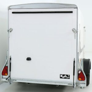 Debon Kofferanhänger Cargo 1300 Vollpoly 150x290cm H:160cm, Tür, weiß-Neu – Bild 5