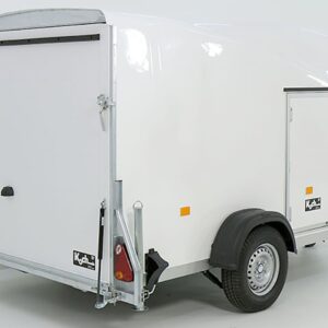 Debon Kofferanhänger Cargo 1300 Vollpoly 150x290cm H:160cm, Tür, weiß-Neu – Bild 6