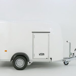 Debon Kofferanhänger Cargo 1300 Vollpoly 150x290cm H:160cm, Tür, weiß-Neu – Bild 7