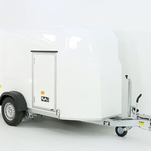 Debon Kofferanhänger Cargo 1300 Vollpoly 150x290cm H:160cm, Tür, weiß-Neu – Bild 8