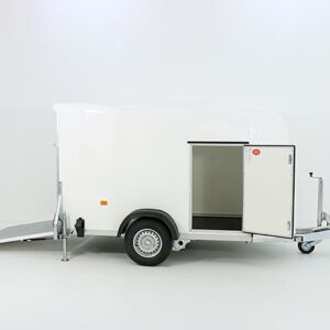 Debon Kofferanhänger Cargo 1300 Vollpoly 150x290cm H:160cm, Tür, weiß-Neu – Bild 9