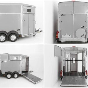 Ifor Williams Pferdeanhänger HB511-silber-Frontausstieg-Neu – Bild 13