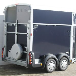 Ifor Williams Pferdeanhänger HB511-Heckklappen-Türkombination-schwarz-Neu – Bild 10