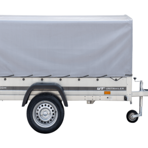Anhänger Pkw 230×125 Garden Trailer 230 KIPP Unitrailer 750 kg mit Stützrad, Hochplane und Hochspriegel-Neu – Bild 3