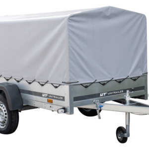 Anhänger Pkw 230×125 Garden Trailer 230 KIPP Unitrailer 750 kg mit Stützrad, Hochplane und Hochspriegel-Neu – Bild 6