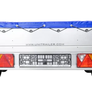 Garden Trailer 264/2 Kipp Mit Stützrad, Planenträger Und Blauer Flachplane-Neu – Bild 7